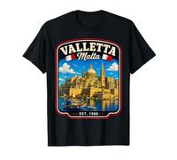 Valletta Malta Vacaciones La Valeta Viaje Familiar La Valeta Camiseta