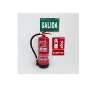 VALLEUNION VU-KIT-APARTAMENTO Feuerlöscher-Set für touristische Ferienwohnung. ABC-Pulverlöscher 6 kg + Feuerlöscher-Schild und