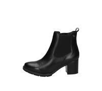 Valleverde 17201 negro zapatos mujer botín tacón cremallera elástico cuero, Negro , 37 EU