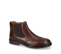 Valleverde 17872 - Botines elegantes para hombre de piel marrón, tacón grueso de 3 cm, suela de goma, pierna y tobillo, marrón, 45 EU