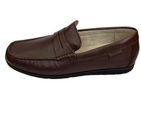 Valleverde Mocasín Hombre 36940 en Cuero Marrón o Azul Modelo Casual. Un calzado cómodo adecuado para todas las ocasiones. Primavera-Verano 2023, marrón, 40 EU