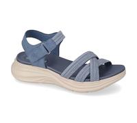 Valleverde Sandalias de mujer 57101 de piel vaquera, zapatos casuales cómodos, ligeros y flexibles, ideales para primavera y verano, Jeans, 40 EU