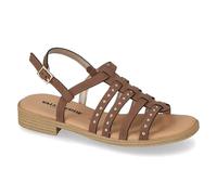 Valleverde Sandalias Mujer 55407 de Piel Cacao o Marfil Zapatos Casual Cómodas, Ligeras y Flexibles, Ideales para Primavera Verano, Cacao, 37 EU