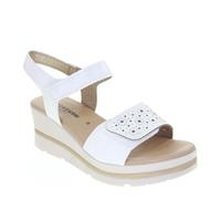 Valleverde Sandalias Mujer 55582 Cuero Marfil o Negro, blanco perla (ral 1013), 39 EU