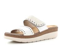 Valleverde Sandalias mujer 55620 de piel hielo o cobre zapatos casuales cómodos, ligeros y flexibles, ideales para primavera y verano, hielo, 37 EU