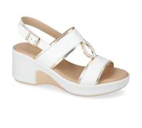 Valleverde Sandalias Mujer 63121 de Piel Blanco o Cuero Zapatos Casual Cómodos, Ligeros y Flexibles, Ideales para Primavera Verano, Color blanco., 40 EU