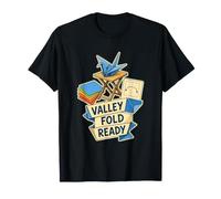 Valley Fold Ready Origami Pliegue Camiseta
