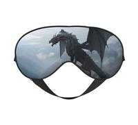 Valley - Máscara de dormir de dragón gris, máscaras de ojos para dormir de doble cara, máscaras para dormir para mujeres y hombres, cubiertas opacas para dormir, viajes