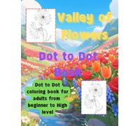 Valley of Flowers Books,Dot To Dot Coloring books for Adults Relaxation,It contains 50 drawings and the book is 8.5*11 inches in size.Dot:Shoes, gloves