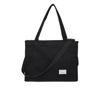 Valleycomfy Bolsos de pana casual vintage bolso crossbody bolso para las mujeres bolsos de hombro de viaje bolsos Eco bolso, Negro, Medium