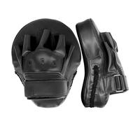 Valleycomfy Guantes de Boxeo curvados para Boxeo, Almohadillas de Mano de Entrenamiento de Piel sintética, Ideales para Karate, Patada de Muay Thai, Sparring, Dojo, Artes Marciales (Negro)