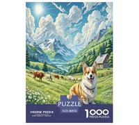 Vallhund Sueco 1000 Piezas Impresionante Puzzle Puzzle Inteligencia Juguete Regalo Creativo para La Relajación Desafíos Extra Divertidos Educativo para Niño