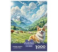 Vallhund Sueco 1000 Piezas Obra De Arte Entretenimento Un Desafiante Entretenimiento Creativo Rompecabezas para Hombres Y Mujeres Creativo Regalo 38x26cm/1000pcs