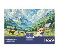 Vallhund Sueco Puzzle De 1000 Piezas Obra De Arte De Juego De Rompecabezas Juego De Habilidad Regalos A Partir De 14 Años 38x26cm/1000pcs