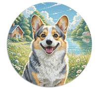 Vallhund Sueco Puzzle Regalo Creativo Decoración del Hogar 1000 Piezas Animal Lindo Rompecabezas Familiar Juego De Habilidad para Adultos 1000pcs (67.5x67.5cm)
