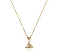 Valloey Rover Collar de monedas de oro, chapado en oro de 14 quilates, bonito y delicado collar de disco de corazón contra el mal de ojo para mujer, regalo de joyería, Latón, Circonita cúbica