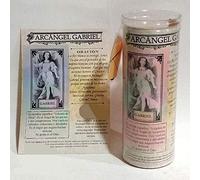 Valmoni Sport Velón del Arcángel Gabriel Fecundidad Naranja con Mineral Piedra Ónix y Oración Ritual Milagros