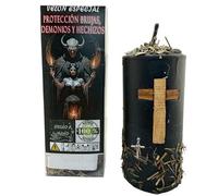 Valmoni Velón Protección Hechizos, Brujas y Demonios Herbóreo Consagrado con Amuleto Natural Mal de Ojo Vela Ritual Envidia Energías Negativas