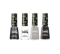 Valmy Esmalte Endurecedor Colección Top Night, Tonos Grises, Secado Rápido - 4 Unidades de 14 ml c/u (#29, #50#260, #261)