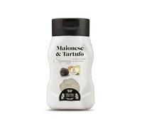 Valnerina Tartufi Mayonesa Trufa Squeezy | Fácil y Práctico, No Sucia, Sin Desperdicio | Trufa Negra Mayo Mayonesa Negra | Dispensador 200 gr.
