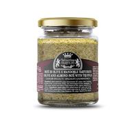Valnerina Tartufi Paté de Oliva y Almendras Trufado | Salsa para Bruschette e Ingresos, Salsa Preparada para Pasta con Trufa Negra de Verano | Especialidad Gastronómica | Jarrón 90 gr.