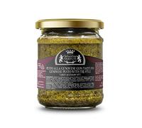 Valnerina Tartufi Pesto alla Genovese con Trufa Negra de Verano | Salsa Preparada para Pasta | Especialidad Gastronómica | Jarrón 180 gr.