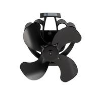 Valo Ventilador de Estufa (ventilador de chimenea para tubo de estufa, magnético, sin alimentación, silencioso, dimensiones: 18 x 15,2 x 18,3 cm, negro) VK000604