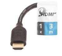 valonic HDMI cable, 3m - 4k, ARC, UHD, Full HD, Ethernet - negro, compatible con TV, PS5, Nintendo Wii, Xbox - 3 metros, macho macho