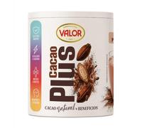 Valor Cacao Plus - Cacao en Polvo con Probióticos, Fibra y Vitaminas, 280g | Cacao soluble 32% proteína, 0,6 g azúcares/100 g, sin gluten, cacao en polvo desgrasado 60%, con Lactobacillus plantarum