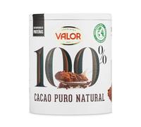 Valor - Cacao puro natural 100% soluble en polvo. Sin Azúcares Añadidos. Sin glúten. Intenso sabor y aroma. 100% Natural. Solo un ingrediente - 250 Gramos