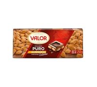 VALOR CHOCOLATE 250GR.PURO C/ ALMENDRA