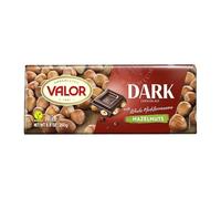 Valor - Chocolate Puro con Avellanas Mediterráneas Enteras. Chocolate Valor sin Gluten. Intenso Sabor y Aroma. Crujientes Avellanas Enteras - 250 Gramos