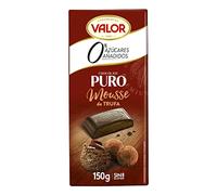 Valor - Chocolate Puro Mousse de Trufa, 0% Azúcares Añadidos, 150 g