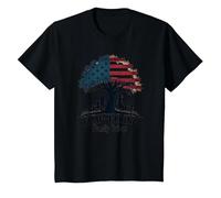 Valores de la Familia de Vuelo de Camiseta, Niños, Negro, 4 años