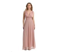 VALORIALUXE Vestido largo de ceremonia para mujer, de tul, elástico, cuello en V, fabricado en Italia, XXL