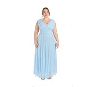 VALORIALUXE Vestido largo elegante para mujer con estola a juego, cuello en V, vestido de ceremonia fabricado en Italia