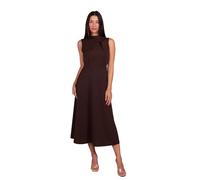 VALORIALUXE Vestido Midi para mujer elegante con nudo al cuello - perfecto para boda, fiesta, ceremonia, oficina y uso diario, L-XL