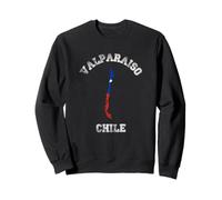Valparaíso Chile Clásico Chile Bandera Mapa Diseño Sudadera