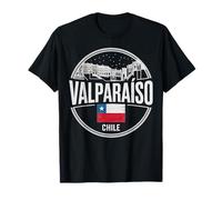 Valparaíso Chile Colorido Paisaje Urbano Diseño Camiseta