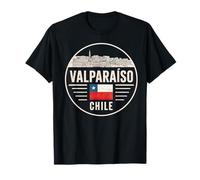 Valparaíso Chile Colorido Paisaje Urbano Diseño Camiseta