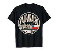 Valparaíso Chile Colorido Paisaje Urbano Diseño Camiseta