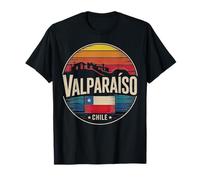 Valparaíso Chile Colorido Paisaje Urbano Diseño Camiseta