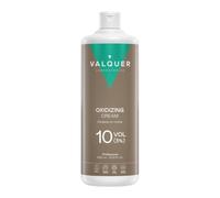 VALQUER Agua Oxigenada en Crema Estabilizada 10 Volúmenes 3% | 1 L | Oxidante para Coloración Capilar Permanente y Decoloración | Vegano con Ingredientes de Origen Natural | Profesional