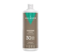 VALQUER Agua Oxigenada en Crema Estabilizada 30 Volúmenes 9% | 1 L | Oxidante para Coloración Capilar Permanente y Decoloración | Vegano con Ingredientes de Origen Natural | Profesional