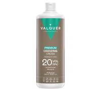 VALQUER Agua Oxigenada Premium en Crema 20 Volúmenes 6% | 1L | Oxidante Perfumado para Coloración Permanente y Decoloración Capilar con Aceite de Argán | Uso Profesional