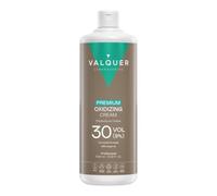 VALQUER Agua Oxigenada Premium en Crema 30 Volúmenes 9% | 1L | Oxidante Perfumado para Coloración Permanente y Decoloración Capilar con Aceite de Argán | Uso Profesional