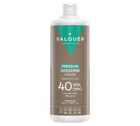 VALQUER Agua Oxigenada Premium en Crema 40 Volúmenes 12% | 1L | Oxidante Perfumado para Coloración Permanente y Decoloración Capilar con Aceite de Argán | Uso Profesional