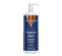 VALQUER Champú Cabello Liso Fórmula Zero | 1 L | Control del Frizz, Hidratación y Brillo Natural | Suavidad con Cápsulas de Algodón, Fucogel y Vitaminas | Vegano
