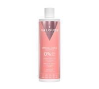 VALQUER Champú Curly Zero para Rizos Definidos | 400 ml | Hidrata, Suaviza y Combate el Pelo Seco y Encrespado con Keratina Vegetal y Maíz | Ingredientes Naturales | Vegano