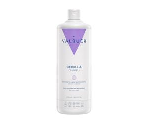 VALQUER Champú de Cebolla Regulador del Pelo Graso | 1 L | Antioxidante con Efecto Anticaída que Revitaliza y Purifica | Aporta Fuerza, Volumen y Brillo | Todo Tipo de Cabello